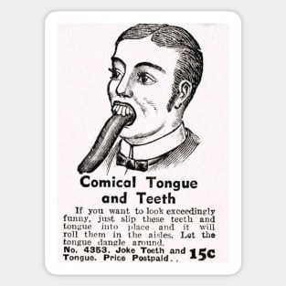 Comical Tongue and Teeth Sticker